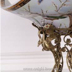PORCELANA Z BRAZEM patera falbana UNIKAT
