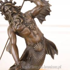 POSEJDON BÓG MÓRZ ŻEGLARZY RYBAKÓW - Z BRĄZU 46cm