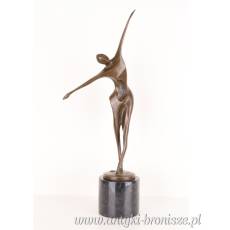 NOWOCZESNA FIGURA Z BRĄZU -KOBIETA TANCERKA