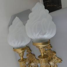 PAŁACOWE KINKIETY - pochodnia - elektryczne