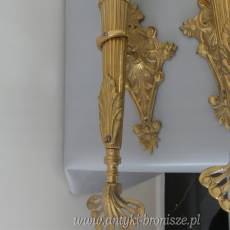 PAŁACOWE KINKIETY - pochodnia - elektryczne