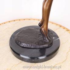 Gimnastyczka FIGURKA Z BRĄZU!BALETNICA TANCERKA