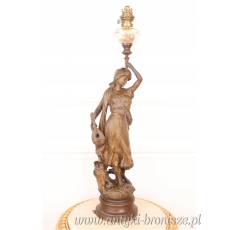 POSTACIOWA LAMPA NAFTOWA unikat