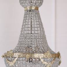 ŻYRANDOL KRYSZTAŁOWY -LAMPA gruszka 90 X 50 cm