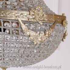 ŻYRANDOL KRYSZTAŁOWY -LAMPA gruszka 90 X 50 cm