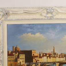 Duży OBRAZ Biała rama 125 x 95 cm