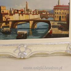 Duży OBRAZ Biała rama 125 x 95 cm