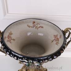 Wazon AMFORA - Porcelana Zdobiona Brązem!