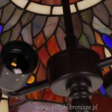LAMPKA WITRAŻOWA tiffany - CZERWONE ważki
