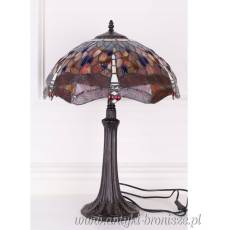LAMPKA WITRAŻOWA tiffany - CZERWONE ważki