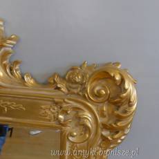 Pionowe PAŁACOWE LUSTRO W ZŁOTEJ RAMIE 125X80CM!