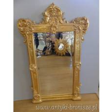 Pionowe PAŁACOWE LUSTRO W ZŁOTEJ RAMIE 125X80CM!