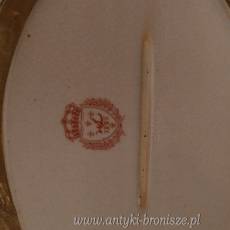 KRÓLEWSKA PATERA - Porcelanowa z brązem AMORKI