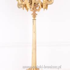 EMPIROWY ŚWIECZNIK Z BRĄZU wys. 88 cm