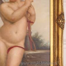 OBRAZ ZŁOTA RAMA -AMOR- ANIOŁ 61 X 71 cm