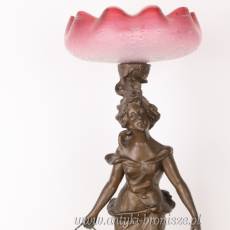 Potrójna PATERKA POSTACIOWA CYNKAL z PORCELANĄ