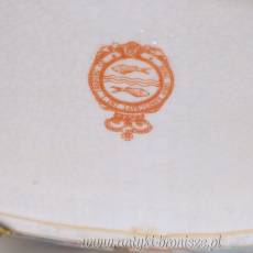 CUDOWNA DUŻA WAZA porcelana z brązem Z PTASZKIEM