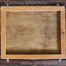 Pejzaż nad jeziorem - olej na płótnie podpisany P.H.RENIER (Paul Henri RENIER Francja ok.1950r  57/49 cm