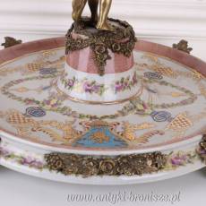 PATERA PORCELANOWA AMOREK OKUCIA Z BRĄZEM