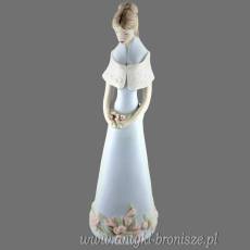 dama z kwiatami - Wiosna Royal Dux  Czechy wys.30cm