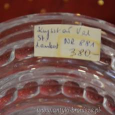 Wazon kryształowy Val Saint Lambert Belgia lata 50te