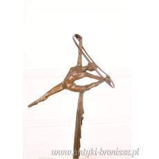 TANIEC NA KOLE Duża Figura z Brązu *Aerial Hoop*