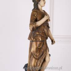POSTACIOWA LAMPA FIGURALNA z abażurem