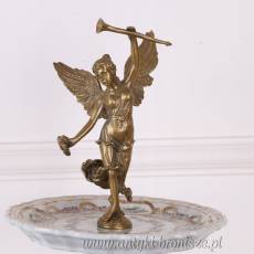 PIĘTROWA PATERA PORCELANOWA z brązem 3 POZIOMY