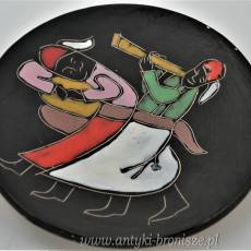 talerz patera na ścianę ceramika lata 50/60te 17cm