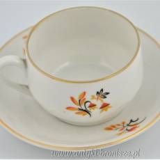 Filiżanka art deco espresso Bareuther Waldsassen BC Bavaria 1920r