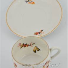Filiżanka art deco espresso Bareuther Waldsassen BC Bavaria 1920r