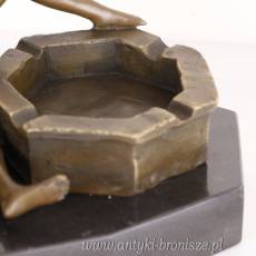 POPIELNICZKA marmur + brąz FIGURA kobieta i mężczyzna