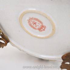 PIĘKNA PORCELANOWA PATERA Z AMORKIEM - GRAJKIEM!
