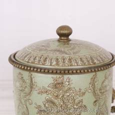 SZKATUŁKA NA ANIOŁKACH porcelana z brązem