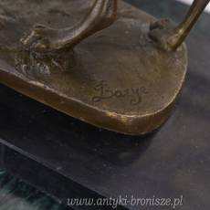 Pies myśliwski / chart z brązu