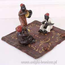 AFRYKAŃSKIE GRAJKI - Kolorowa Figurka z BRĄZU!