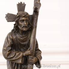 JEZUS NIOSĄCY KRZYŻ -KALWARIA -FIGURA Z BRĄZU
