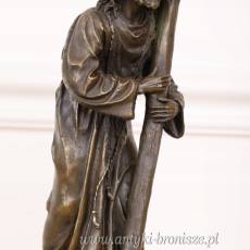 JEZUS NIOSĄCY KRZYŻ -KALWARIA -FIGURA Z BRĄZU