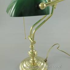 ZIELONO-ZŁOTA RETRO LAMPKA na biurko Styl Vintage!
