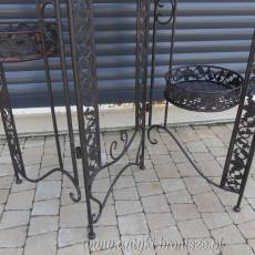 PERGOLA brązowa metalowa półka stojak na kwiaty