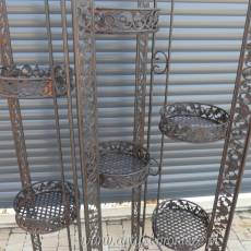 PERGOLA brązowa metalowa półka stojak na kwiaty