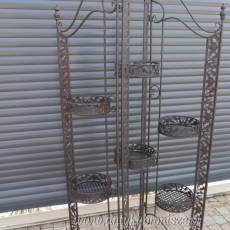 PERGOLA brązowa metalowa półka stojak na kwiaty