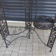 PERGOLA brązowa metalowa półka stojak na kwiaty