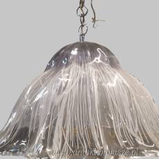 Lampa wisząca, żyrandol szkło Murano włoski design lata 70te średnica 60cm