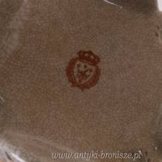 ŚWIECZNIK na aniołku - PORCELANA Z BRĄZEM EXTRA