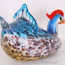KACZKA- kolorowa figurka ze szkła MURANO