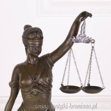 TEMIDA Z BRĄZU h = 46 cm PRAWNIK SĄD ADWOKAT