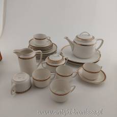 Zestaw porcelanowy do kawy/herbaty art -deco dla 6 osób KPM Wałbrzych 1904-1927