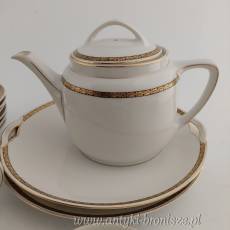 Zestaw porcelanowy do kawy/herbaty art -deco dla 6 osób KPM Wałbrzych 1904-1927