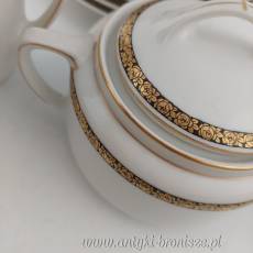 Zestaw porcelanowy do kawy/herbaty art -deco dla 6 osób KPM Wałbrzych 1904-1927